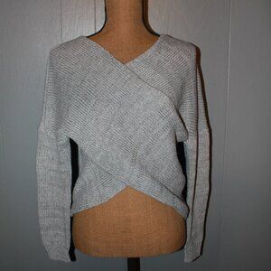 ASTR The Label - Wrap Sweater in Grey Size XS